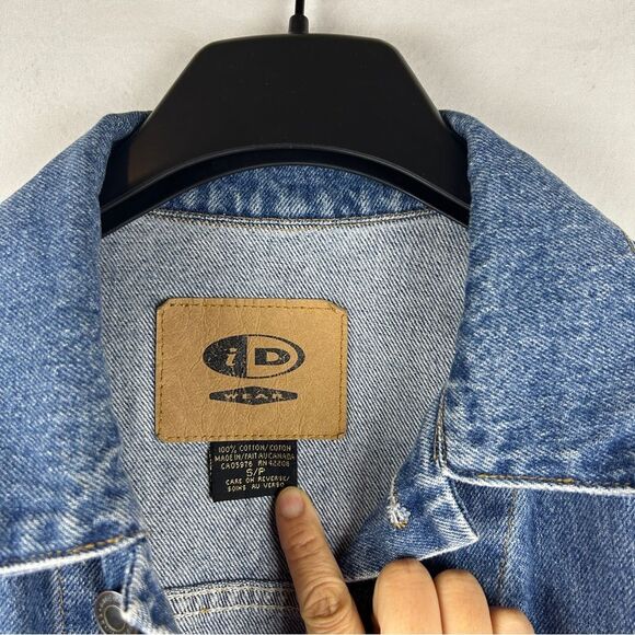Vintage ID wear denim jacket pure energy dance studio size small unisex - Picture 2 of 7